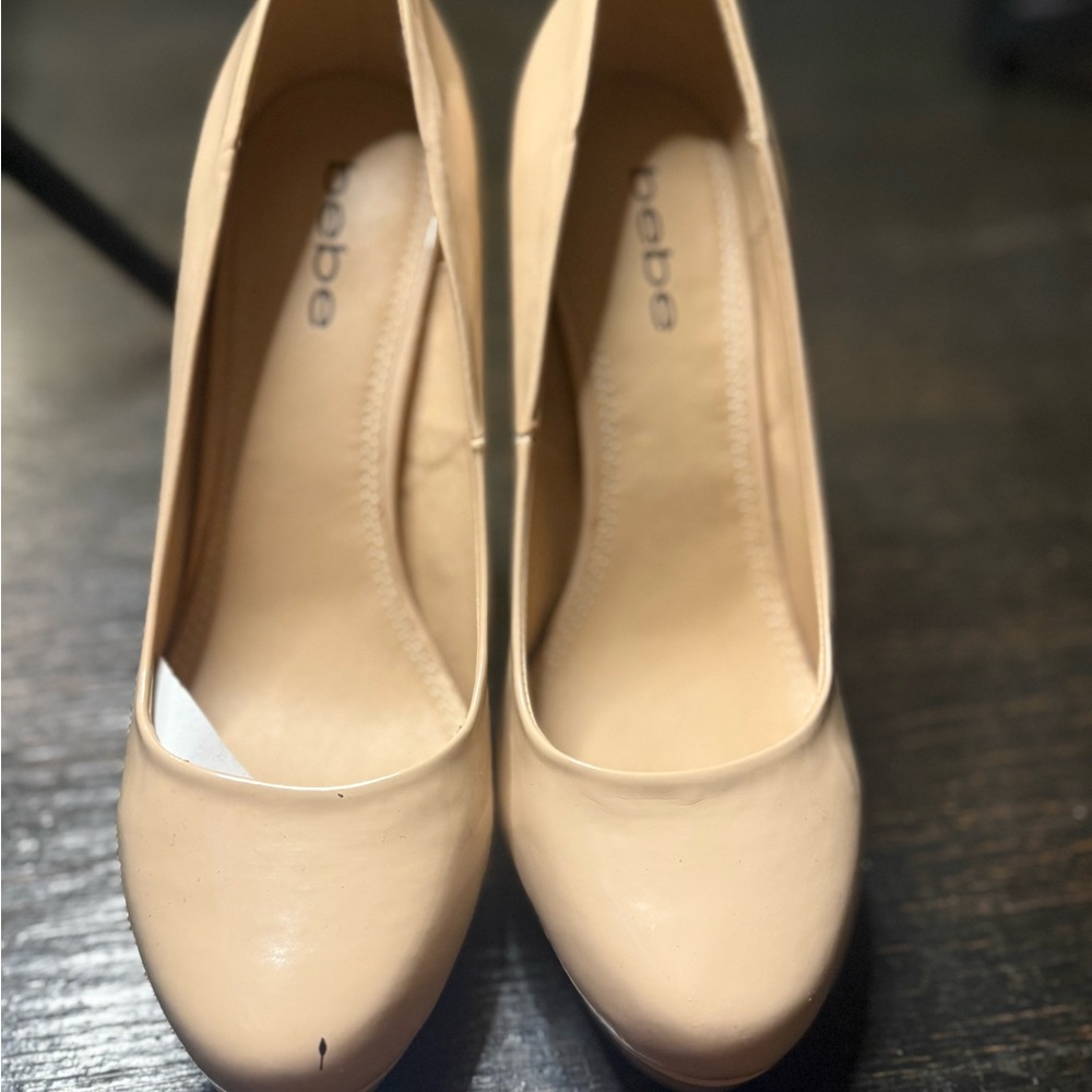 Bebe Nude Heels size 8 indie‎ timeless classy sophisticated timeless statement